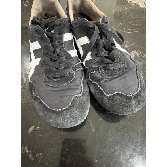 Onitsuka Tiger SERRANO 001 Black/White Unisex Shoes size men 6.5 women 8.5 - Picture 4 of 10